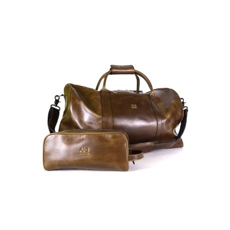 Duffel XL – 100% Piel Color Chocolate + estuche gratis!!