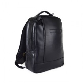 Backpack doble compartimento para Laptop 16” – 100% piel negra