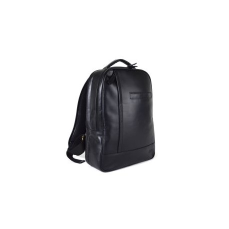 Backpack doble compartimento para Laptop 16” – 100% piel negra