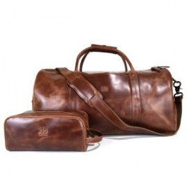 Maleta Duffel Bag Grande 100% Piel Old West + estuche gratis!!