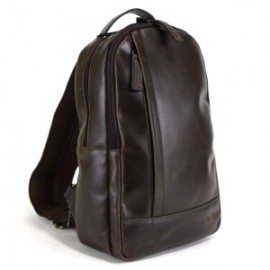 BackPack CrossBody- 100% piel chocolate