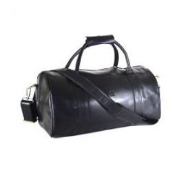 Maleta Duffel Gym 100% piel genuina color negro