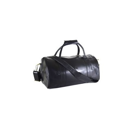 Maleta Duffel Gym 100% piel genuina color negro