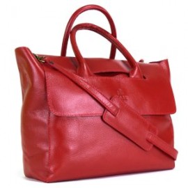 Bolsa Flap – 100 % piel Rojo