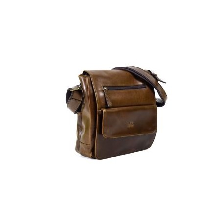 Mochila de hombro flyer – 100% Piel Chocolate